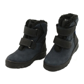 Boty s membránou Mazurek 1351 navy blue černý námořnická modř 2