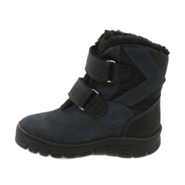 Boty s membránou Mazurek 1351 navy blue černý námořnická modř 1