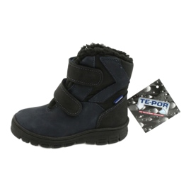 Boty s membránou Mazurek 1351 navy blue černý námořnická modř 4