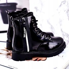 Vinceza Dětské boty zateplené se zapínáním na zip Black Falcon černá 3