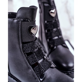 Apawwa Dětské teplé balónkové boty černý 2