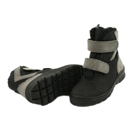 Černé boty s membránou Mazurek 1351 černý šedá 3