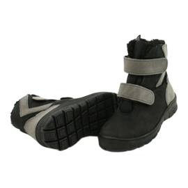 Černé boty s membránou Mazurek 1351 černá šedá 3 Černé boty s membránou Mazurek 1351 černá šedá 3