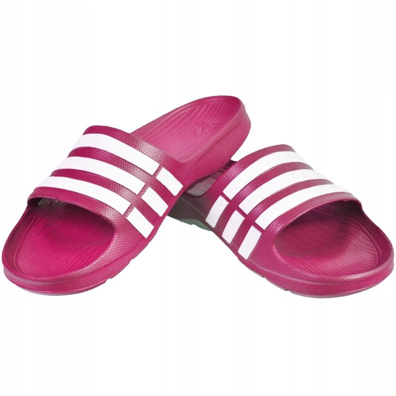 Růžové pantofle Adidas Duramo Slide K G06797 růžový 1