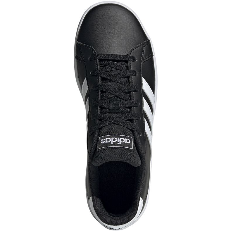 Dětská obuv Adidas Grand Court K černá a bílá EF0102 černý 1