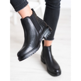 Super Me Černé boty Jodhpur Snake Print černý 2