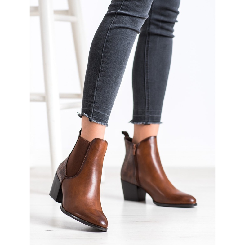 Módní boty Sergio Leone hnědý 1