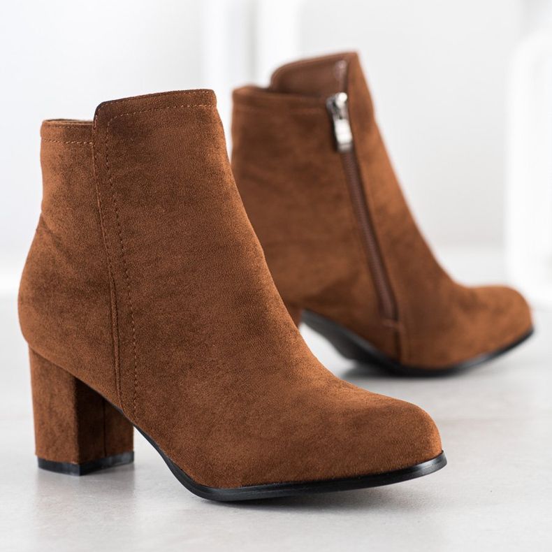 Wilady Módní velbloudí boty hnědý vícebarevný 1