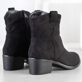 SHELOVET Černé kovbojské boty černý 1