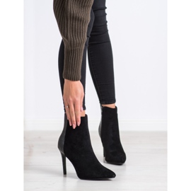 Small Swan Sexy Snake Tisk vysokých podpatků černá 1