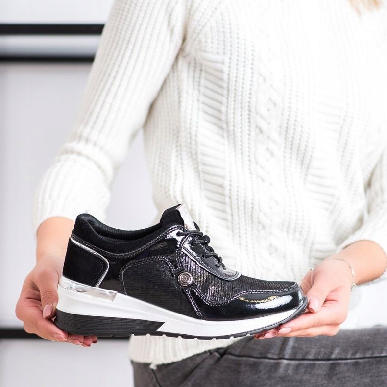 Kožené tenisky VINCEZA černá 2