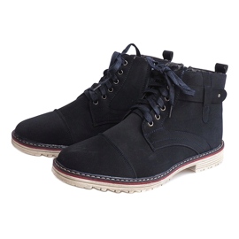 Vysoké zateplené šněrovací boty M589 Granat námořnická modrá 1