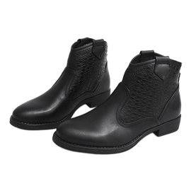 Polobotky Kovbojské boty 248-PA Černá 1