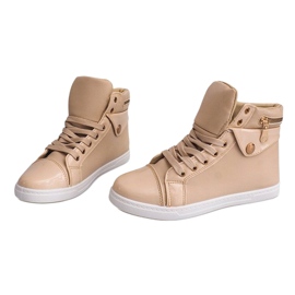 Vysoké tenisky R-216 Beige béžový 1