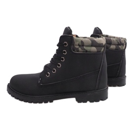 Izolované dřevěné boty MD1710C černé černý 1