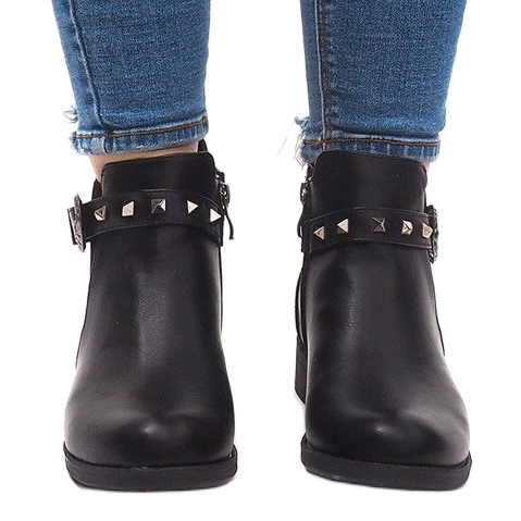 Pevné, izolované Chelsea boty CH-90 černé černá 2