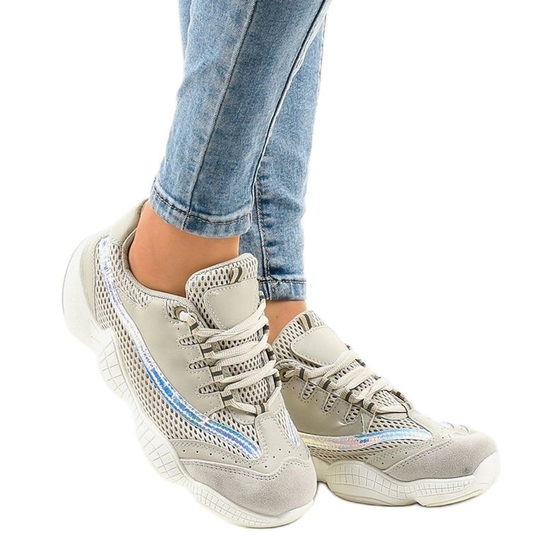 Béžové trenéry MS523-8 béžový 1