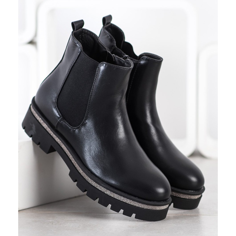 Sixth Sense Boty na platformě černý 2