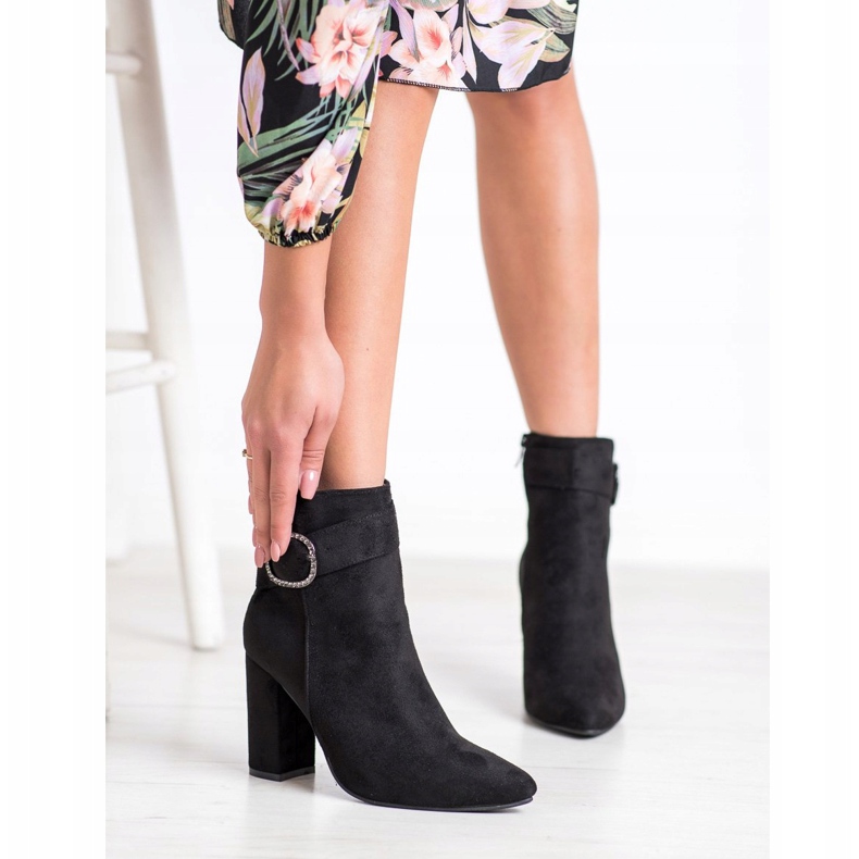 Weide Elegantní boty se sponou černý 1