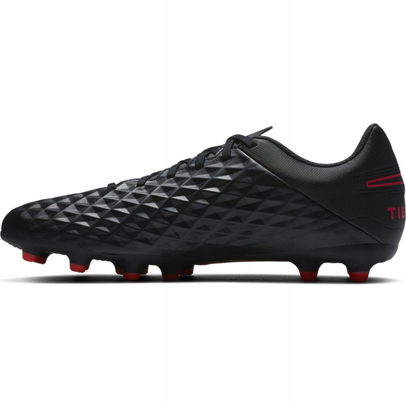 Kopačky Nike Tiempo Legend 8 Club FG / MG M AT6107 060 černá, červená, černá / stříbřitá černá 2