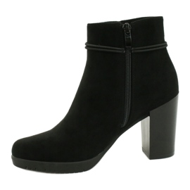 Semišové černé boty Sergio Leone BT306 černá 3