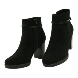 Semišové černé boty Sergio Leone BT306 černá 4