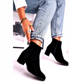 Semišové černé boty Sergio Leone BT528 černý 1