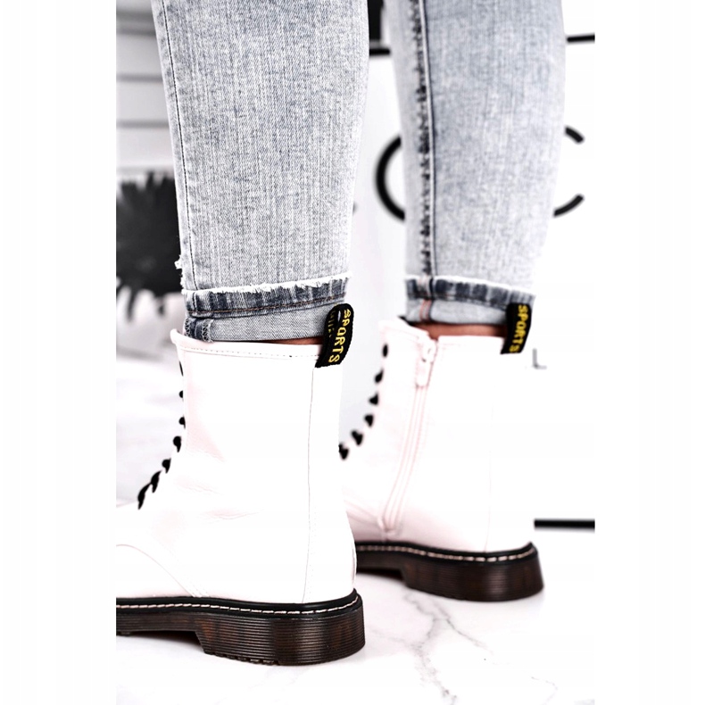 Evento Dámské boty, vázané bílé boty 20BT35-3001 bílý 3