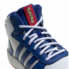 Boty Adidas Hoops Mid 2.0 Jr FW3167 bílý modrý 2