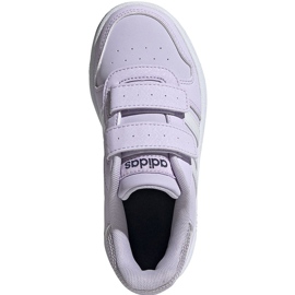 Dětské boty Adidas Hoops 2.0 Cmf světle fialové EG3771 fialová 1