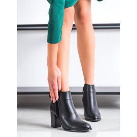 Cm Paris Elegantní kozačky z eko kůže černá 1