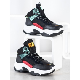 SHELOVET Barevné tenisky černý vícebarevný 1