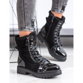 SHELOVET Stylové lapače s oteplováním černá 2