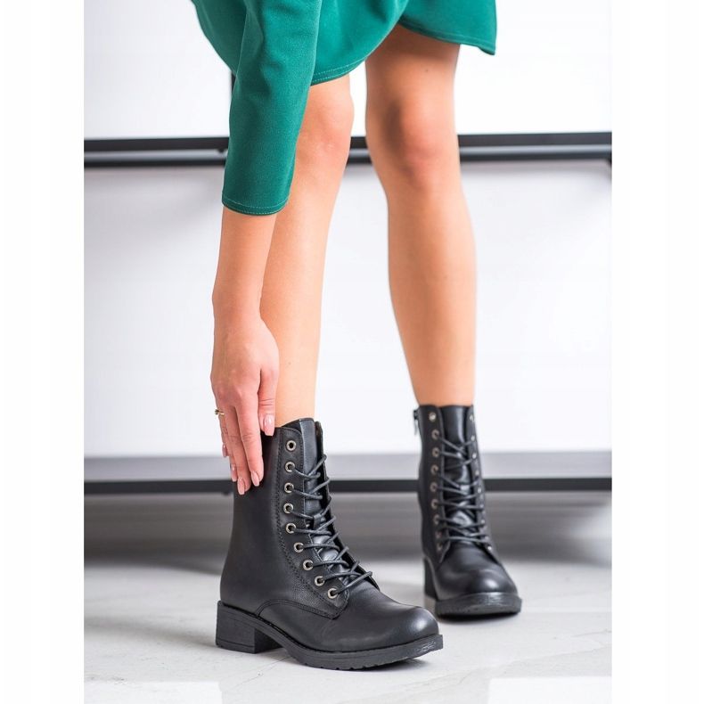 Super Me Vysoké černé lapače černý 1