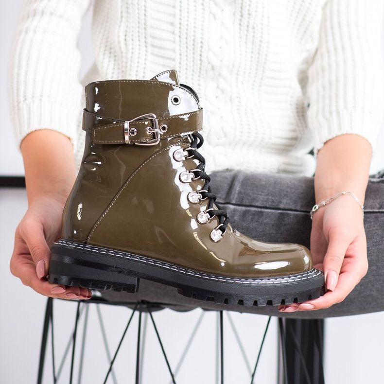 SDS Módní lakované lapače zelený 2