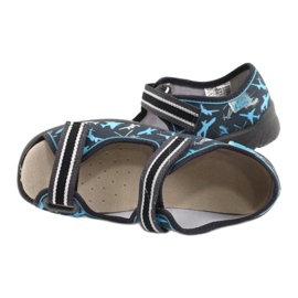 Dětská obuv Befado 869Y143 černý modrý šedá 5