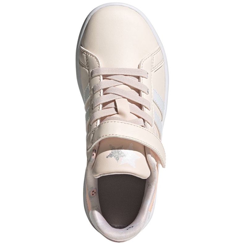 Boty Adidas Grand Court C Jr FW4937 ecru růžový 1