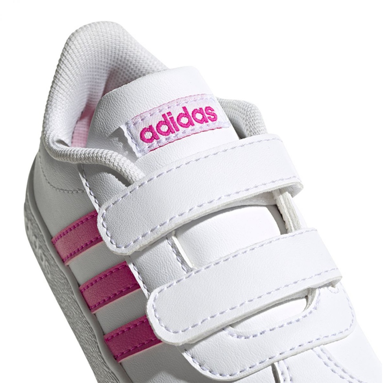 Boty Adidas Vl Court 2.0 Cmf Jr EG3890 bílý růžový 1
