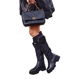 PS1 Černé dámské boty Remy s ledvinkou černá 2 PS1 Černé dámské boty Remy s ledvinkou černá 2