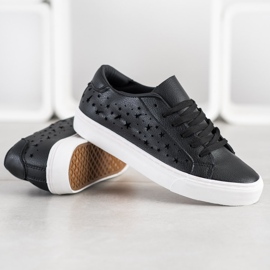 J. Star Nízké tenisky s hvězdami černý 1