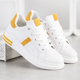 Sweet Shoes Bílé tenisky bílý žluť 1