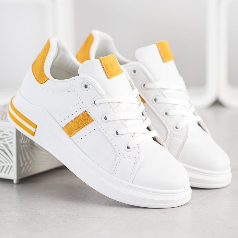 Sweet Shoes Bílé tenisky bílý žluť 1