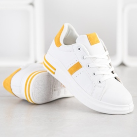 Sweet Shoes Bílé tenisky bílý žluť 2