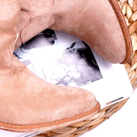 MSMG Dámské kotníkové boty béžové Ellen béžový 3 MSMG Dámské kotníkové boty béžové Ellen béžový 3