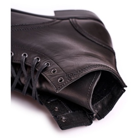 KENT Černé pánské kožené kotníkové boty Bruno černá 4