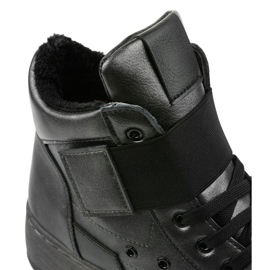 Zateplené kotníkové boty na Riverview černá šedá 4
