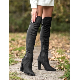 Sweet Shoes Vysoké boty ve špice černý 1