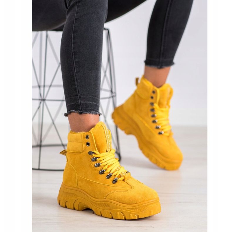 SHELOVET Žluté lapače módy žlutá 2