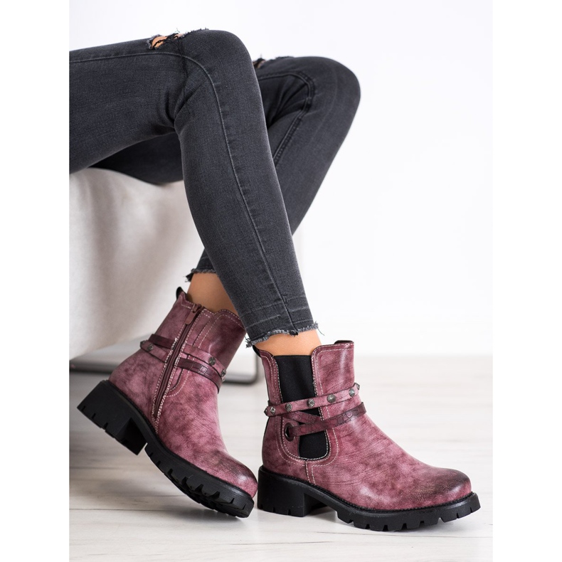 Super Me Pracovníci ekologické kůže růžový 2