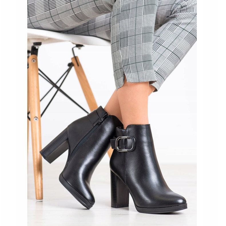 Super Me Elegantní kozačky s izolací černý 2